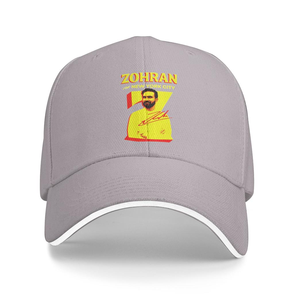Baseballkappe Kann Zohran Gewinnen Mamdani Demokrat Männer Trucker-Mütze Kappen Mütze Vintage Outdoor Laufen Golf Verstellbare Passform Snapback-Kappe