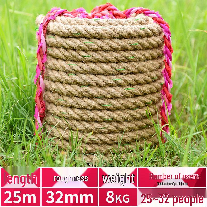 Профессиональный пеньковый канат для перетягивания каната, армированный сталью