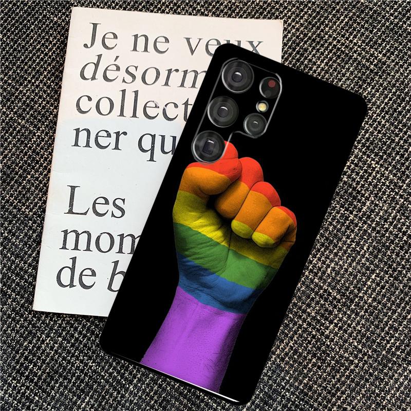 Gay Pride Rainbow Flag Case For Samsung Galaxy S25 Ultra S21 S22 S23 S24 Ultra S9 S10 S20 Plus S25 FE Back Cover