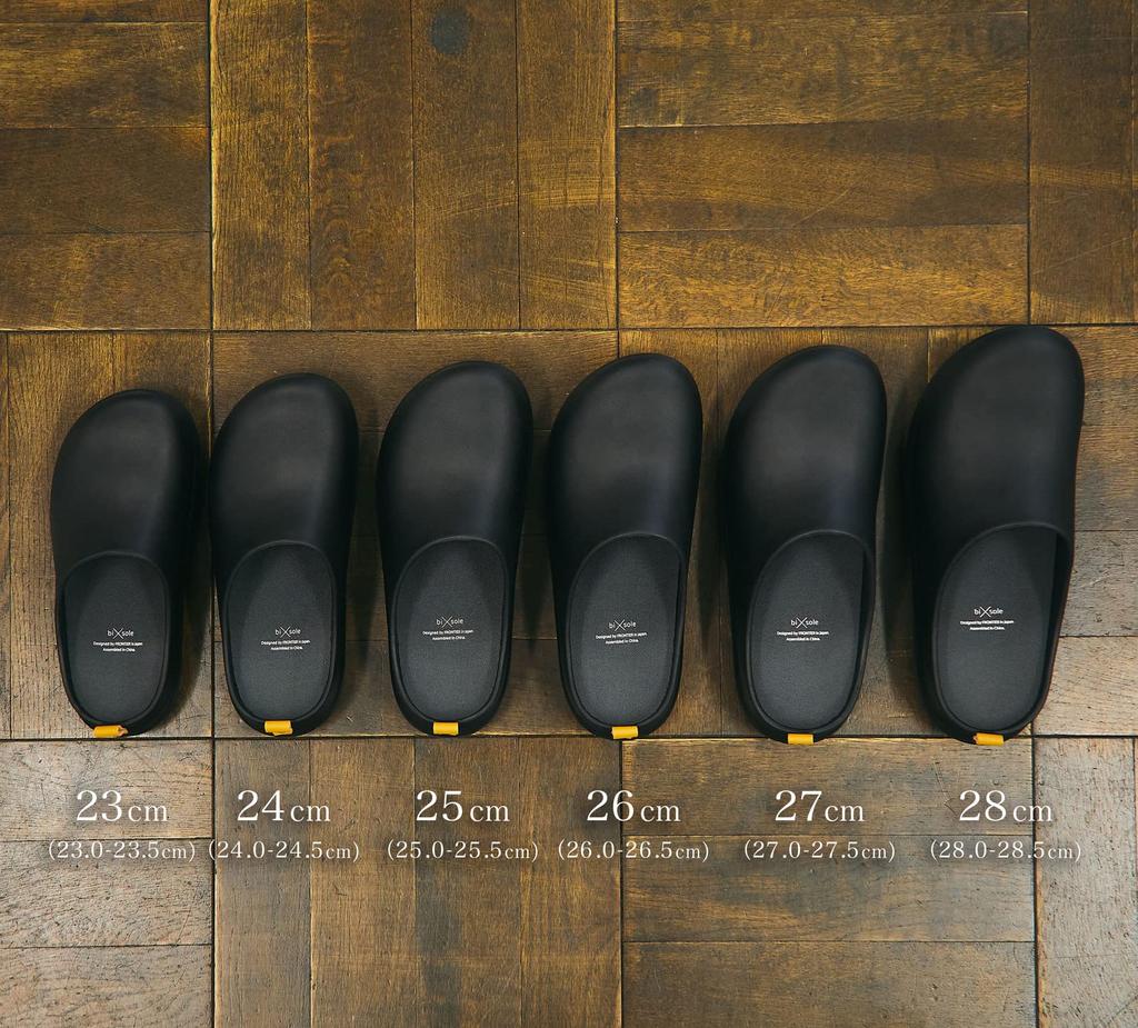 Frontier Bixsole That Blend Into the Size FR0203 "urban Slippers" City, Black, 25cm,