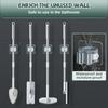 Wall Broom Hook Kitchen Accessories Self-adhesive Mop Holder Broom Stand Wall Mounted Shampoo Holder  Sweeping Brush Hook
