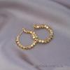 European American Style Luxury Stud Earrings: Elegant Cross-border Niche Hoops, Versatile Celebrity-inspired Accessories
