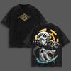 One Piece Zoro Luffy Graphic T Shirt Men Women Vintage Wash Cotton Short Sleeve Tee Summer 2026 Y2k Streetwear Loose Casual Tops