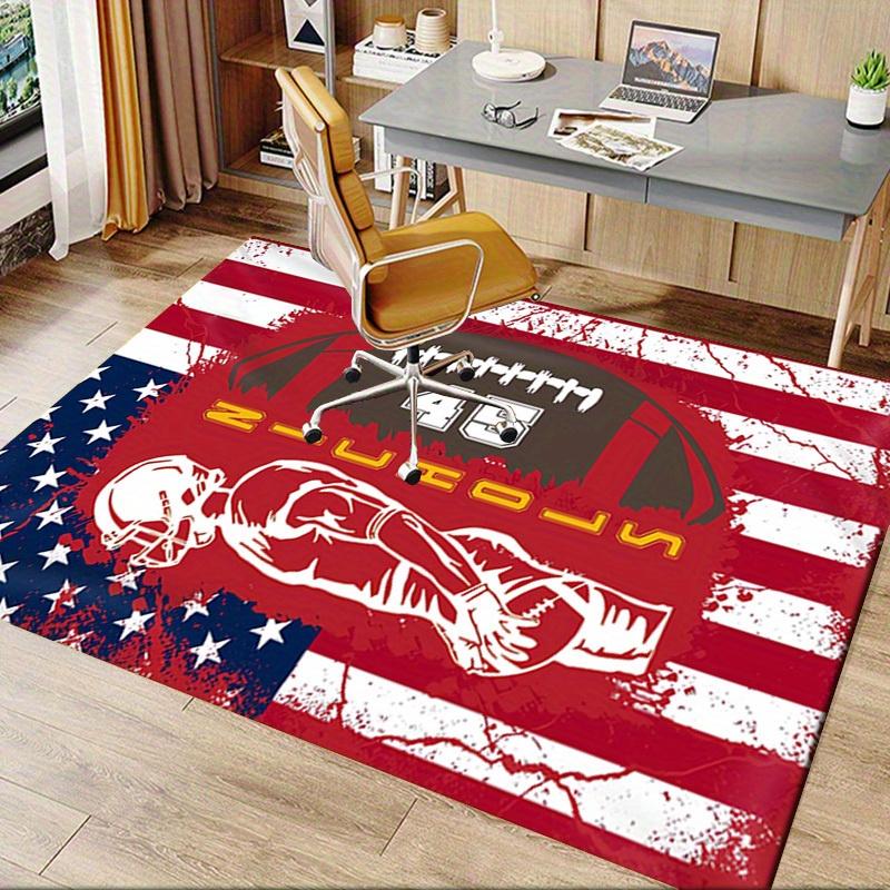 Office Carpet American Football Player Design with "NICHOLS 45" on Sofa Rug, Chair Mat Prote