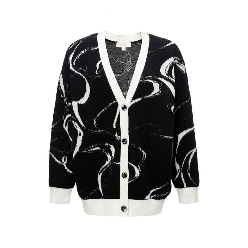 VEROMODA CoutureMade Elegant Dropped-Shoulder Knit Cardigan