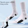 Natural Cotton High Tube Sports Socks Reinforced Heel Toe Antis Odor Daily Workout Basics