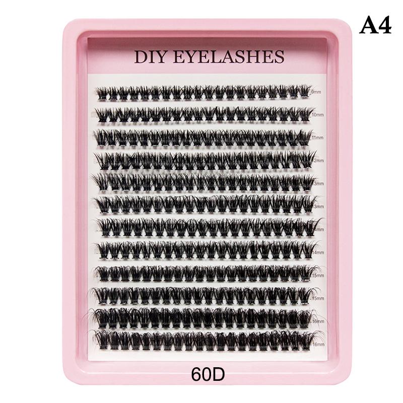 30D 40D 50D 60D 80D Cluster Lash Kit Segmented Fluffy Natural Volume DIY At Home Eyelash Extensions for Women