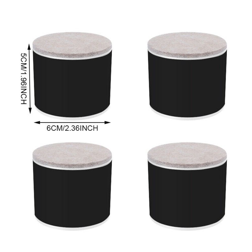 Piedini per letto in acciaio al carbonio, piedini di supporto rotondi per il comodino, nuovi piedini di sollevamento per mobili per letto da 4 pezzi