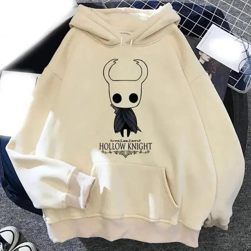 Hollow Knight Hoodies Men Korea Ulzzang Grunge Y2k Aesthetic Men and Women Autumn and Winter Pullover Hoddies Graphic Streetwear