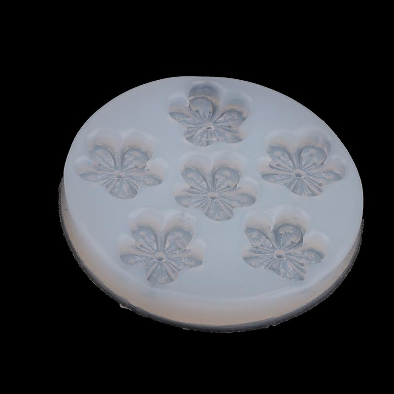1Pc Mini Cherry Blossom Peach Blossom Silicone Mold Diy Mousse Cake Fondant Baking Tool Gypsum Glue Resin Clay Decoration Mold