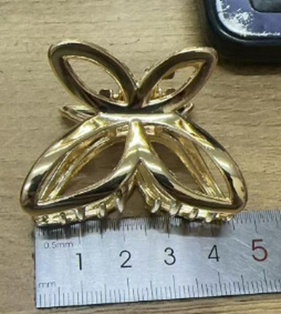 INS Minimalist Metal Claw Hairpin: Small & Medium Retro Hair Clip for European & American Styles, Korean Headwear