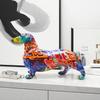 Modern Simple Dachshund Dog Ornaments Creative Home Wine Cabinet Decoration Office Desktop Jewelry Crafts