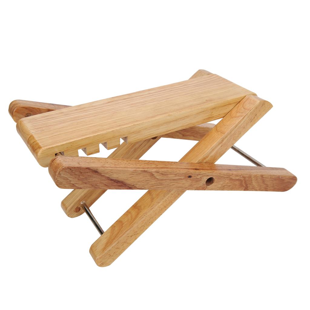 Guitar Footstool Bamboo Portable Foldable Stool Pedal Musical Instrument Playing Foot Rest