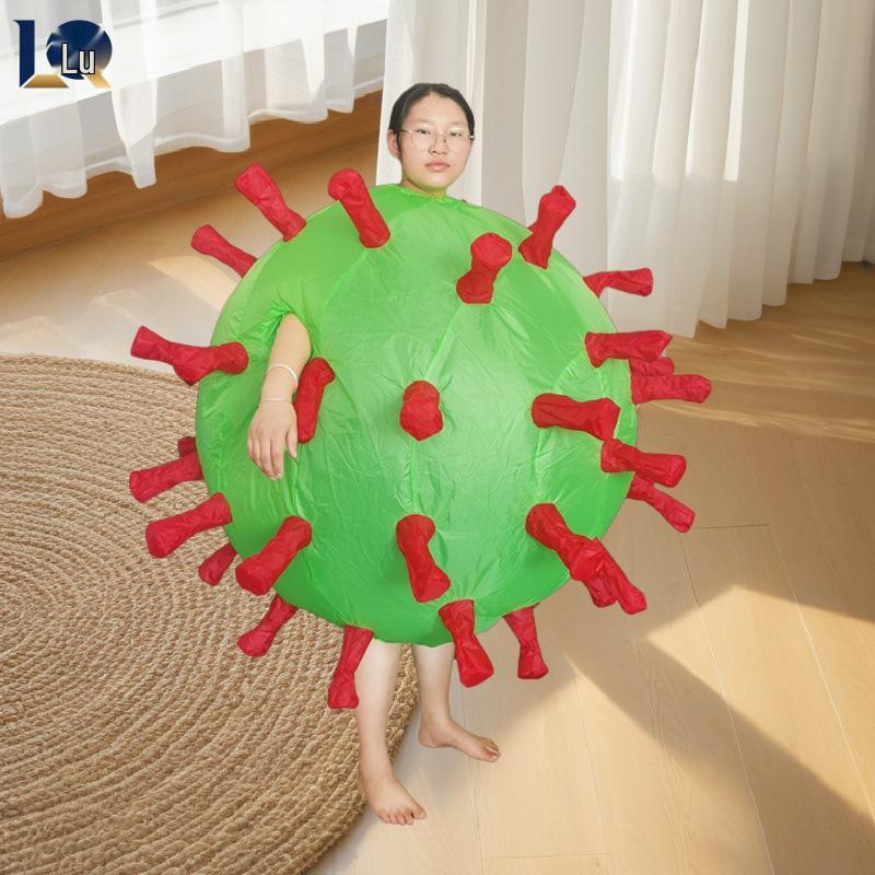 

Вирусный надувной костюм-маскот с мультяшным персонажем для Хэллоуина и косплея