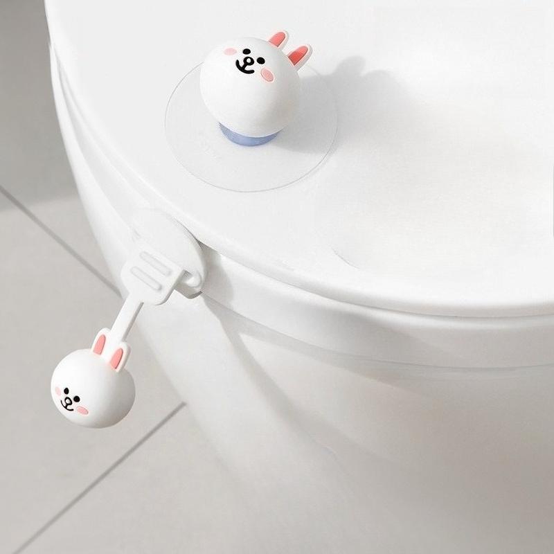 Toilet Seat Lid Lifter Toilet Lid Lifter Does Not Dirty Hands Household Artifact Creative Cartoon Silicone Toilet Lid Lifter