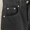 9905 CHROME HEARTS Men's and Women's American Style Trendy Jeans with Fabric Patches, Casual and Fashionable High Street Pants