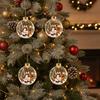 Transparent Light-Up Christmas Ball Ornament Acrylic LED Christmas Tree Globe Decor  Party Supplies