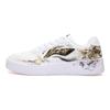 Li Ning Slip Resistant Cushioning Abrasion Resistant Low Top Skateboard Shoes Unisex White Black Gold AGCS419-1(Team303-)