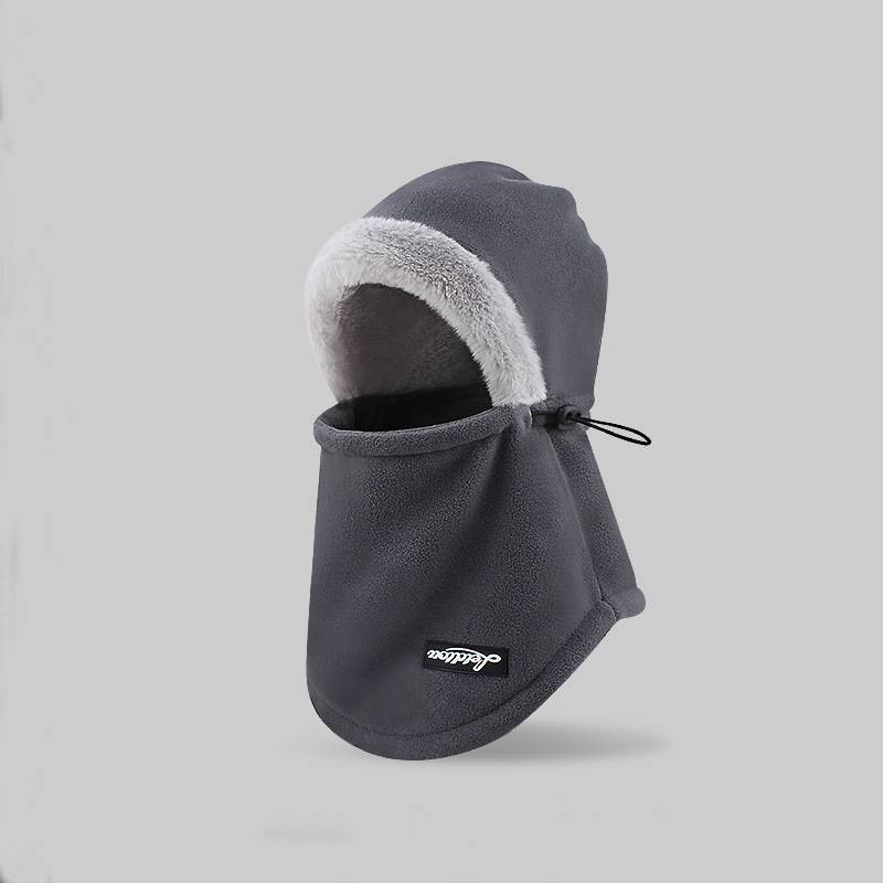 

Шапка Зимняя Модная Женская Теплая Ветрозащитная Маска для Лица Шейный Головной Убор Обмотка темно-серого