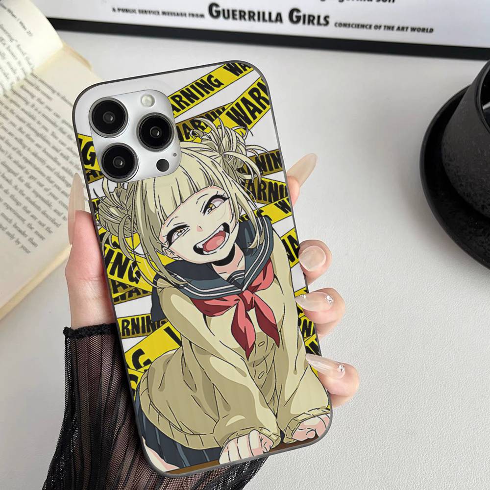 

Anime Himiko Toga Phone Case For IPhone 17 16 15 14 13 12 11 Pro Max Plus Corrugated Bumper Back Cover Shell iPhone 17 Pro