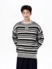 2025 Winter Herren Gestreifter Henley-Kragen Pullover - Slim Fit Drop Shoulder Mode Oberteil für Paare