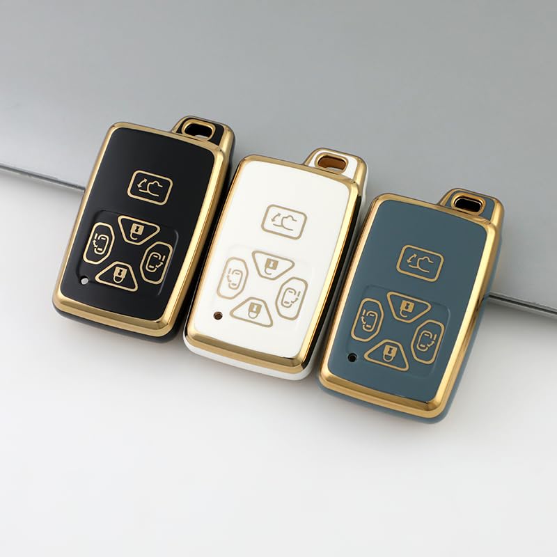 Kinotaka Smart Key Case for Toyota Estima/Noah/Voxy 60 Series 70 Series/Vellfire 20 Series/Isis/Allion/Mark X Geo etc. Specially Designed TPU Key