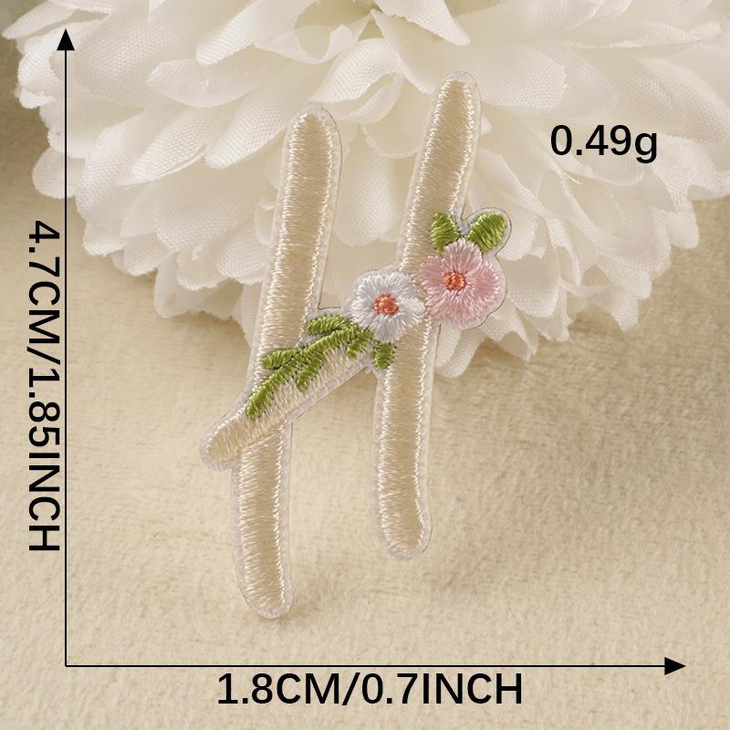 Embroidery Label Embroidery Sticker Clothes And Hats Accessories Original 26 Letters Shoes And Hats Bag Accessories Patch Self-Adhesive Sticker