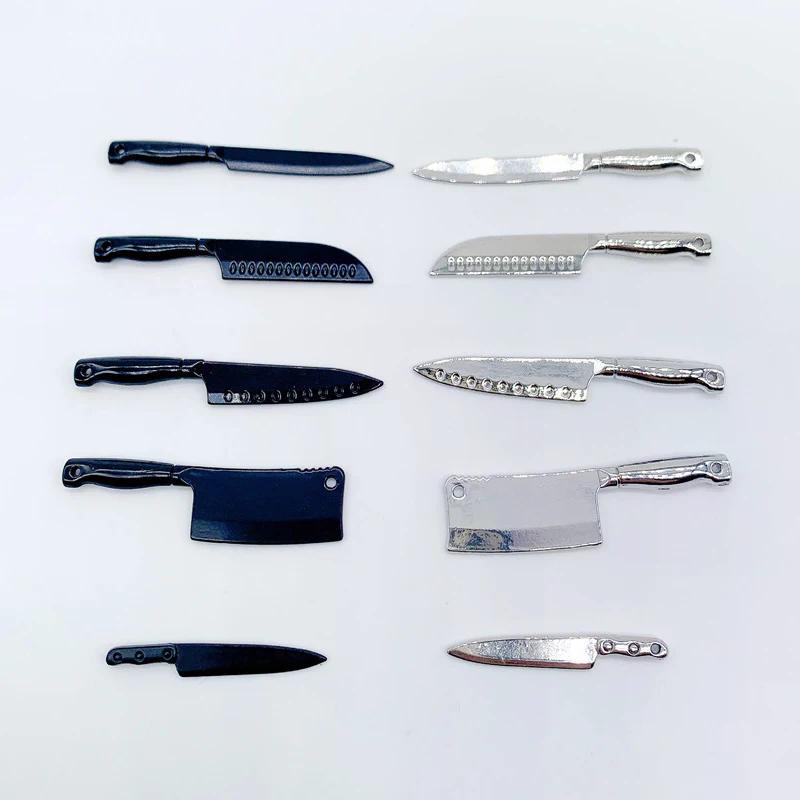 1/12 Dollhouse Mini Knives Model Dollhouse Kitchen Cooking Utensils Accessories Children's Play Toys