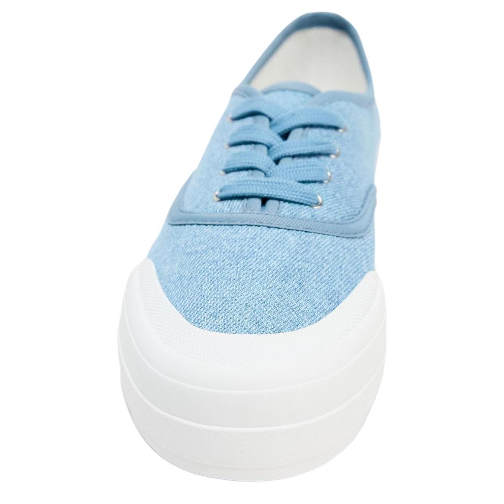 Zara Fashionable Light Color Denim Rubber Sole Casual Sports Low Top Sneakers Women sneakers Blue 5457510017