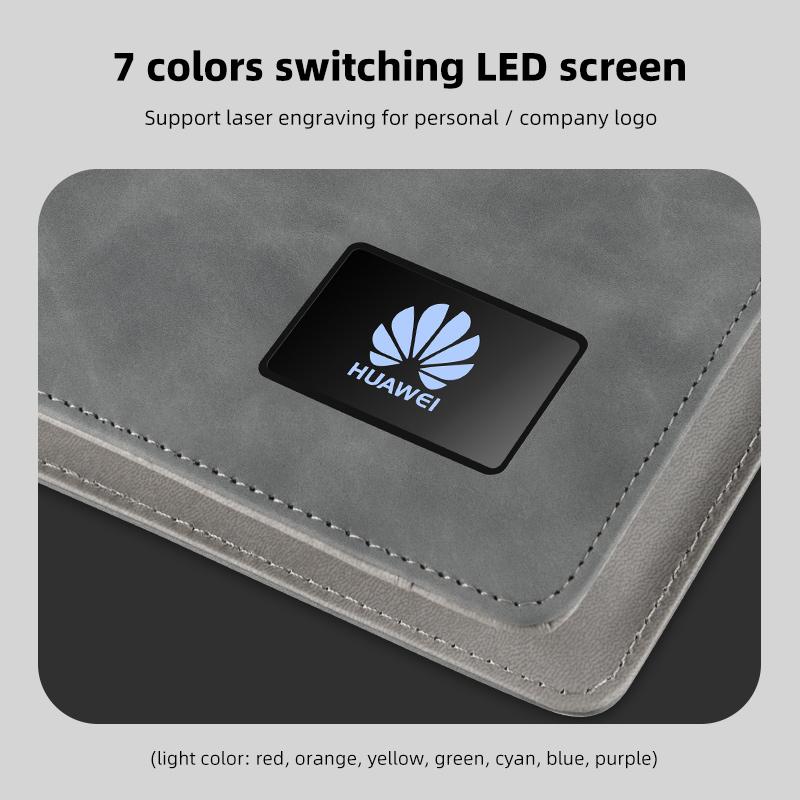 Branded Agenda A5 Notepad with Power Bank Diary Notebook with Custom Lighting LED Logo 16GB USB Flash Drive