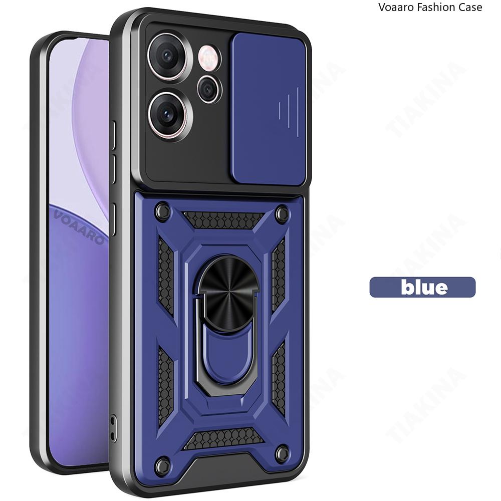 Slide Lens Armor Funda for OPPO Reno14 F 5G Case for OPPO Reno14 Pro Reno 14 F 5G Case Magnetic Ring Stand Holder Cover Capa