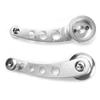 Silver 3in CNC Aluminum Alloy Window Crank Handle Kit Fits for Chevy Auto Accessory