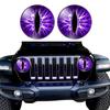 1 Paio Adesivi Impermeabili in PVC per Fari 'Occhi di Bestia', Adesivi per Auto, Adesivi Impermeabili per Luci Auto, Facili da Installare, Accessori Auto Resistenti alle Intemperie