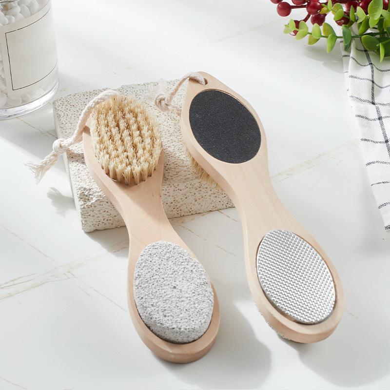 4-in-1 Foot Exfoliating Scrubber Dead Skin Callus Remover Portable Grinding Board for Travel Foot Care