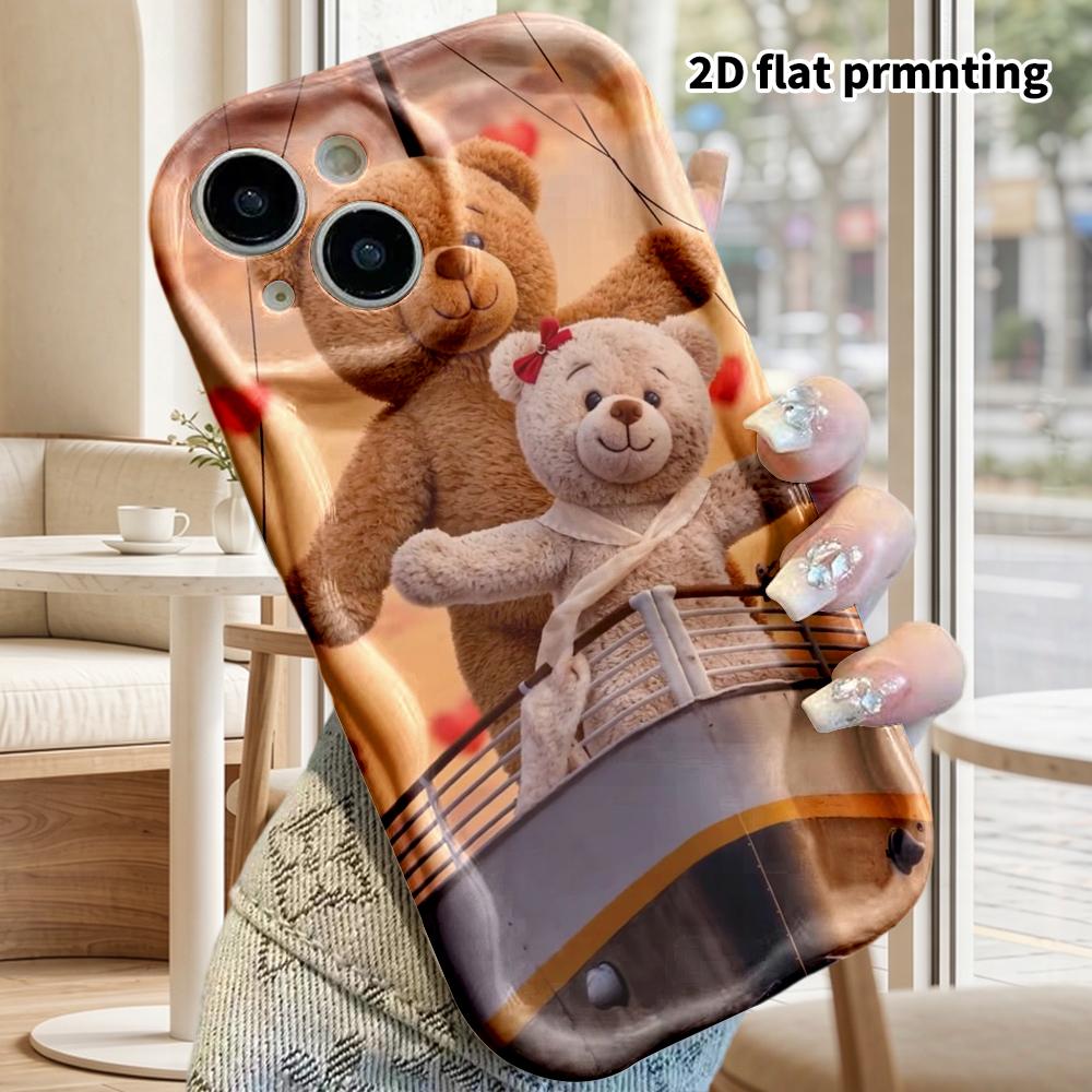 Phone Case: 2D Flat Design Suitable for iPhone 18, 17, 16, 15, 14, 13 Pro Film Protective Case, Couple Style, Bow Scene, Christmas and Halloween Gifts