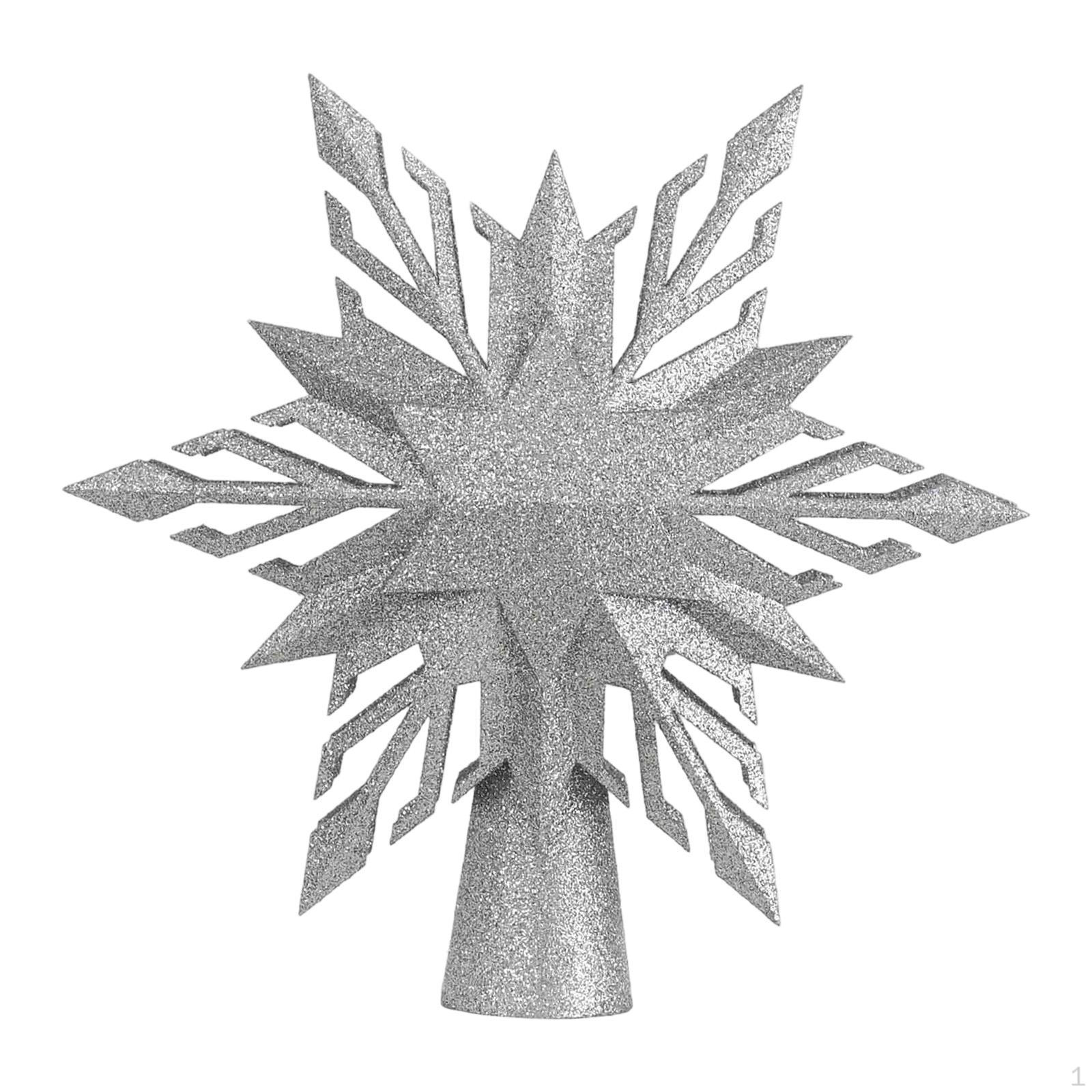 

Christmas Tree Topper Projector Light Snowflake Holiday Decoration Bedroom Office Xmas Ornament