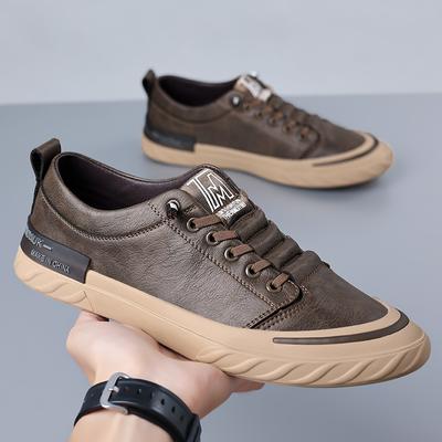 High Quality Brand Men's Genuine Leather Casual Shoes Anti Slip Sports Shoes Men's Outdoor Flat Shoes Office Commuting Shoes
