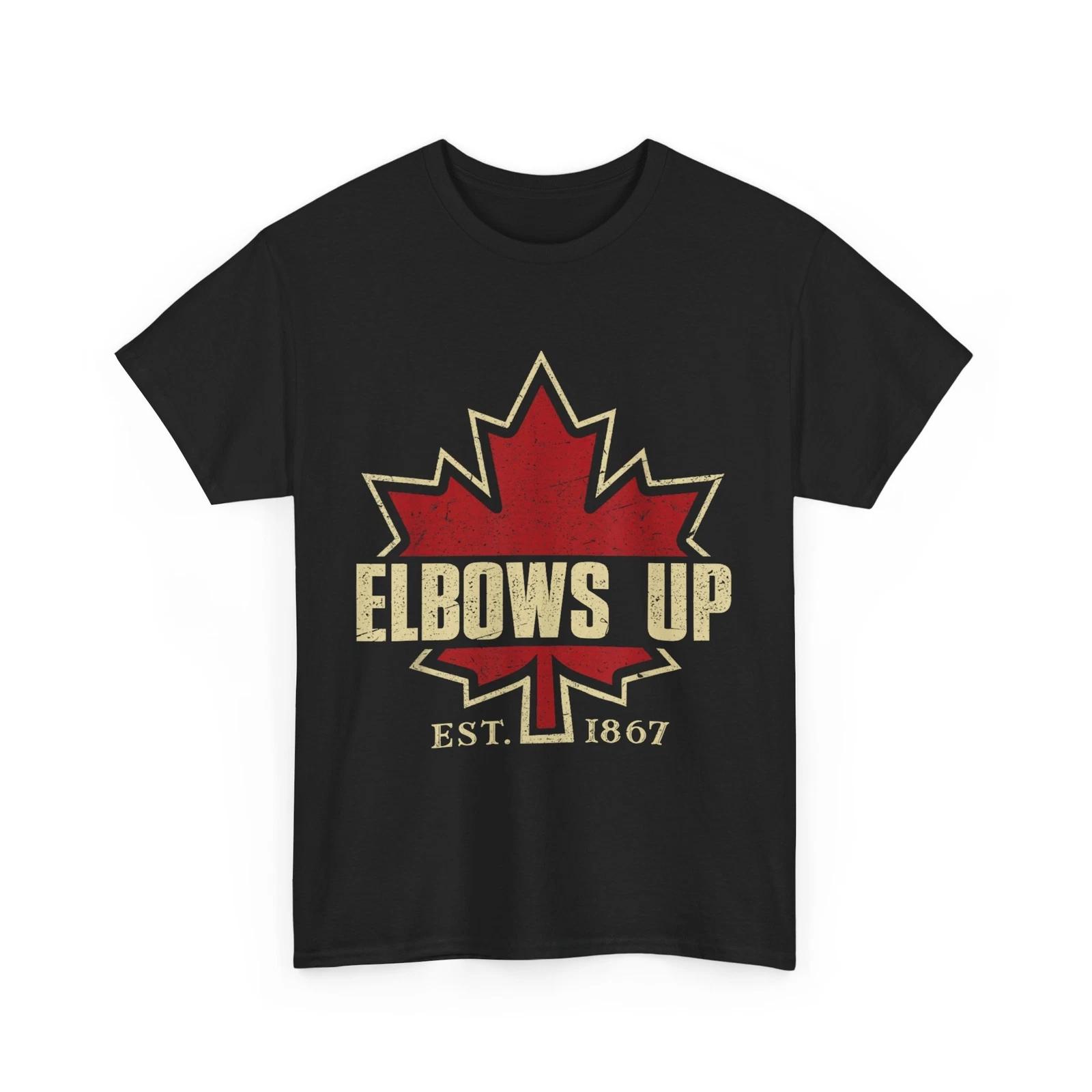 Canada Shirt, Elbows Up Canada Lovers Canadian Women Men Vintage Shirt L