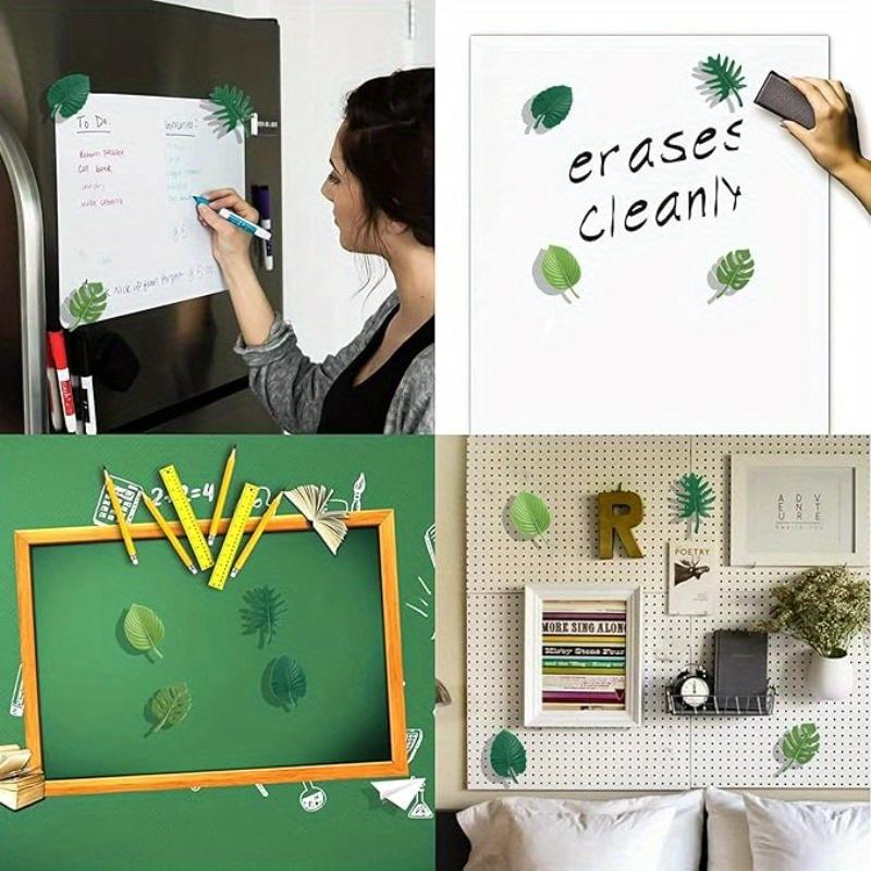 4 ks Magnetů na lednici ABS Mini Samolepky na lednici Vodotěsné Upevňovací Magnety na lednici Tropické listy Samolepky na lednici