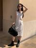 MOXI Women's 2026 Spring Korean-Style U-Neck Sleeveless Vest Top