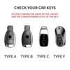Leather Car Key Case For Mercedes Benz A C E S G R Class GLS GLA GLK GLC CLS CLA AMG W204 W205 W212 W463 W176 Suede Accessories