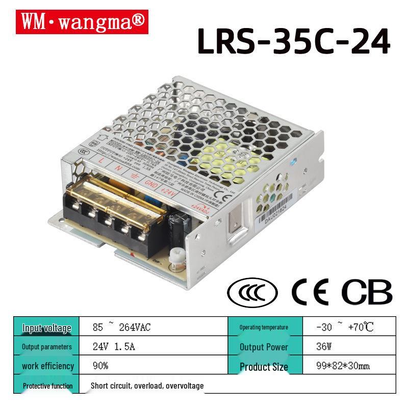35W-450W Single Output Switching Power Supply: 5V/12V/15V/24V/36V/48V for 3D Printers
