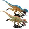 Simulation Jurassic Dinosaur Series Running Feathered Rex Model Toy Static Ornament Doll