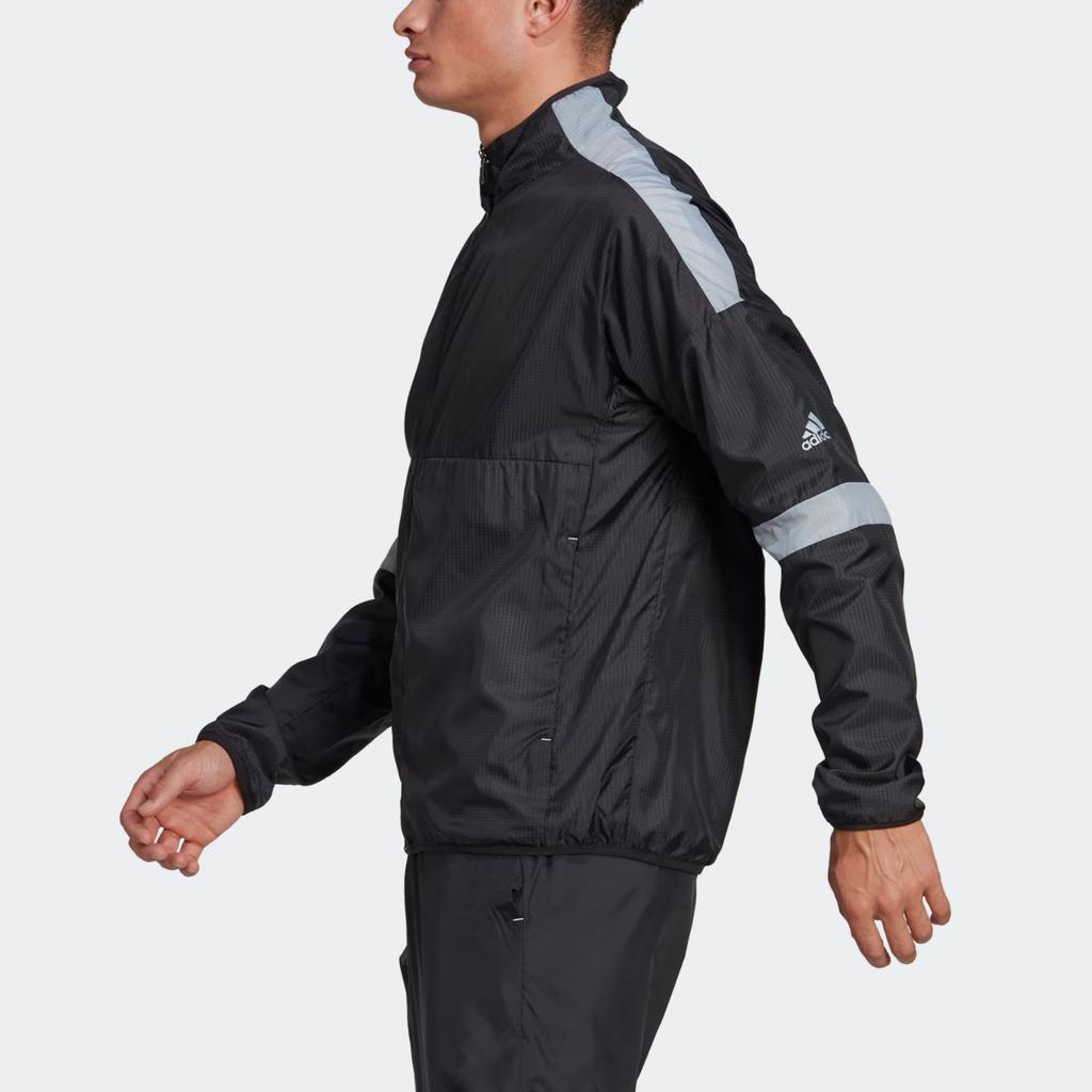 adidas Jackets Men's Black Stand Collar Moderate Other HK9810