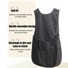 Double-sided Waterproof Black/Transparent Apron Barber Uniform Salon Hairstylist Apron Hairdresser Vest For Beauty Salon Nail