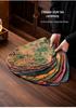 Xiangyunsha Zen-Style Waterproof Double-Sided Tea Mat, High-End Thickened Tablecloth for Dry Brew and Long Tea Tables