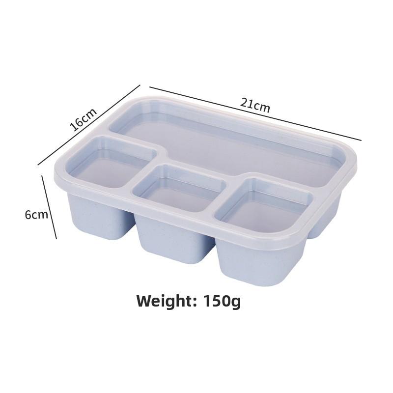 Rectangular Food-Sealed Compartmentalised Lunchbox for Students and Office Workers