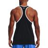 Under Armour Project Rock Beach Scene Letter Print Tank Top Men Tops Black 1370475-001