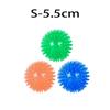 6 Pieces Durable Dog Rubber Toys Chew Play Squeaky Balls for Teeth Cleaning and Training Safe and  Free for Small and Medium Dog
