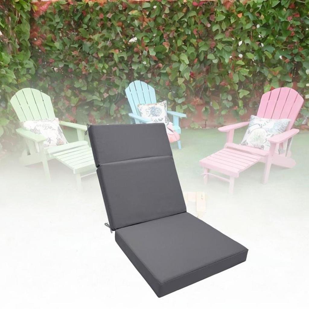 Patio Chair Cushion Seat Pad with Ties Water Resistant with Removable Cover for Deck Front Porch Yard Lawn Furniture Pool